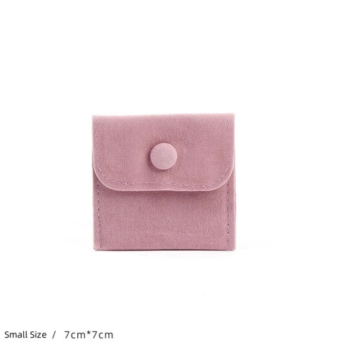 Luxury Velvet Jewelry Bag with Anti-Oxidation Snap Fastener
