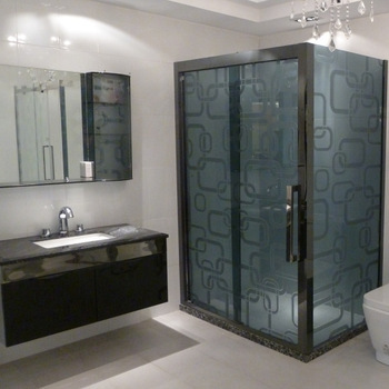 cool and greative pentagon shower enclosure