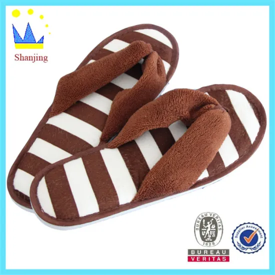 fashionable men eva slipper brown terry flip flop home slipper