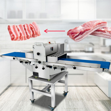 Automatic Fresh Meat Slicing and Cutting Machine for Horizontal Conveying and Processing