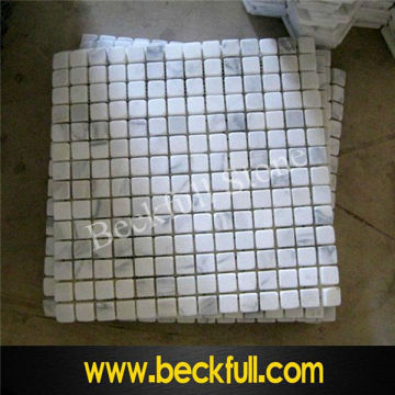 White Marble Square Mosaic