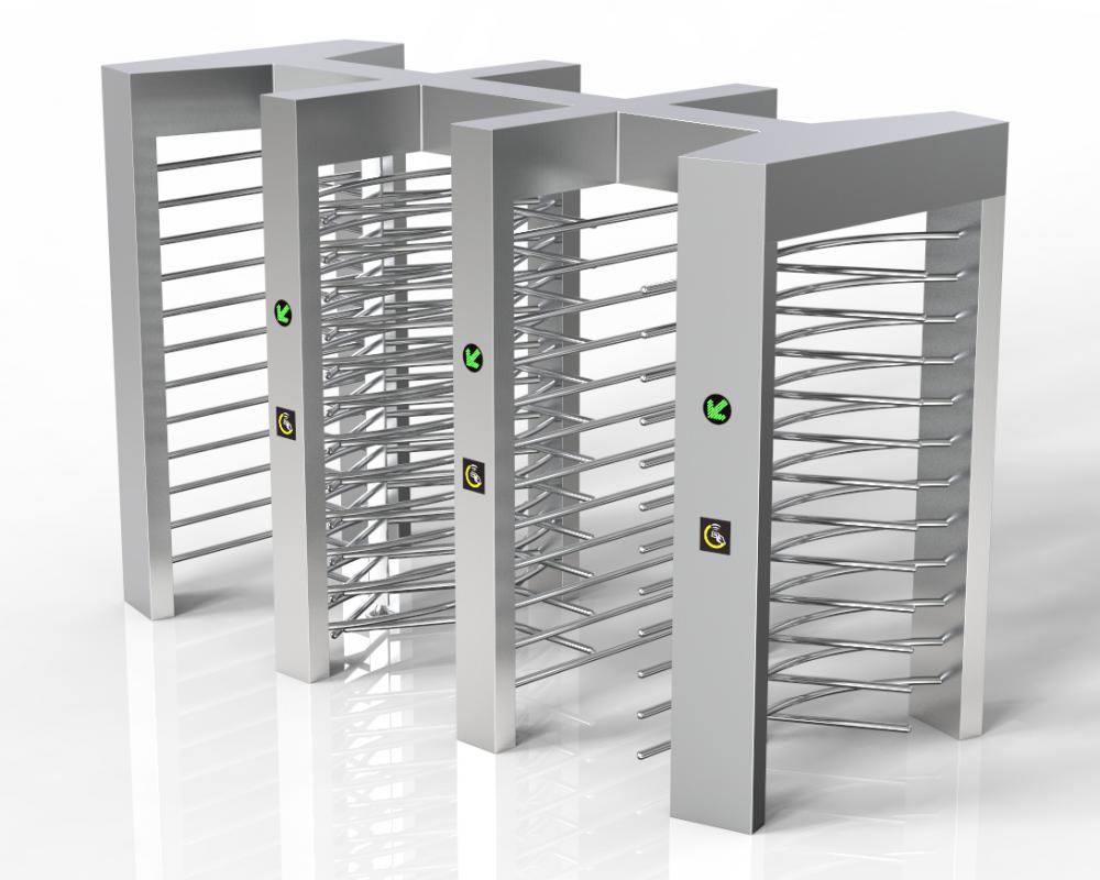 Mechanism Full Height Turnstile Gate RFID Entrance Control