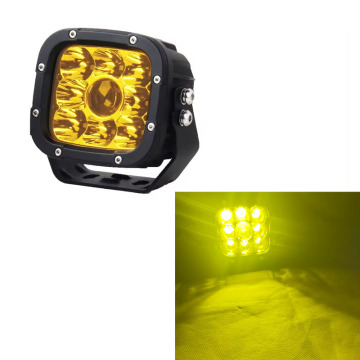 5 Inch 50W LED Cube Pods - Off-road Fog Amber Work Lights