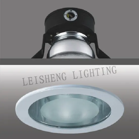 Household E27 220v 6" Straight Loading Screw Iron Halogen Downlights, Lamp For Garages