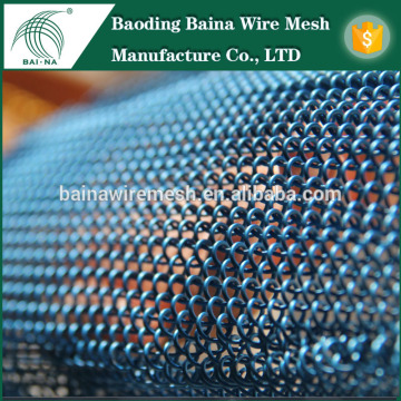 square wire mesh chain link fence/hairsalon room divider/fine mesh chain link fence curtain