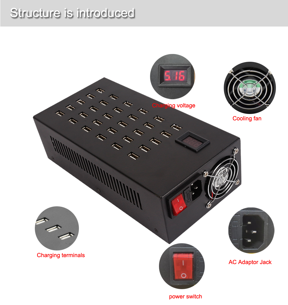30PORT USB CHARGER 300W 30PORT USB CHARGER 300W