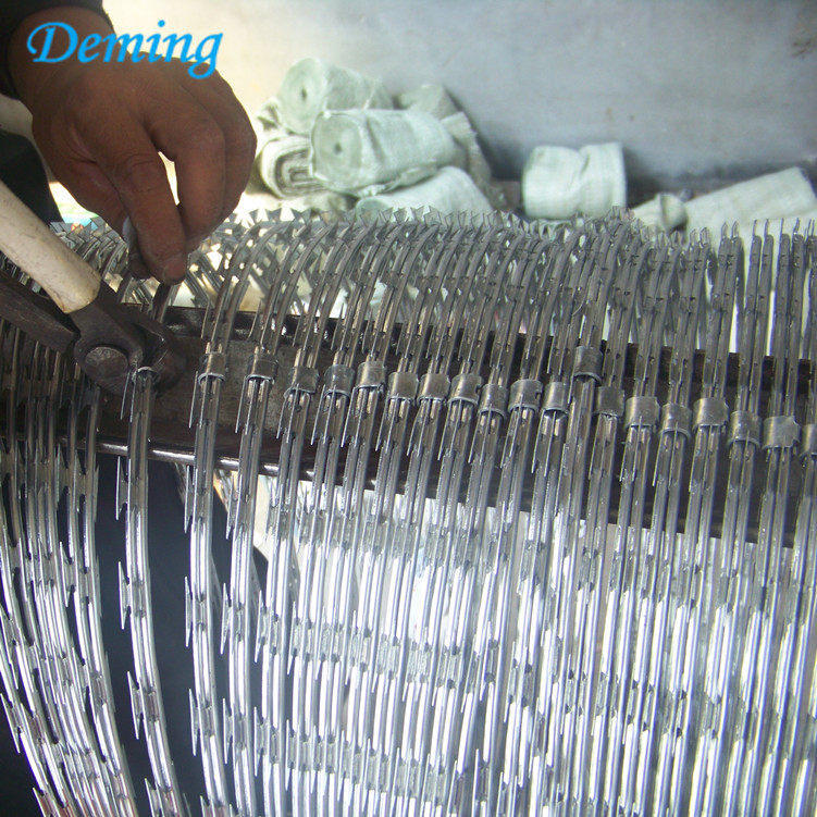 Hot Sale Galvanized Razor Barbed Wire Price