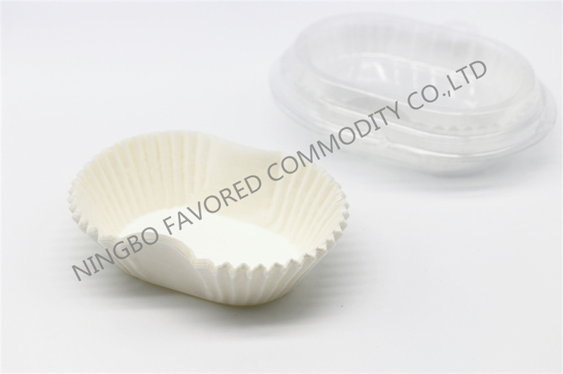 Large size oval silicone paper cup liner