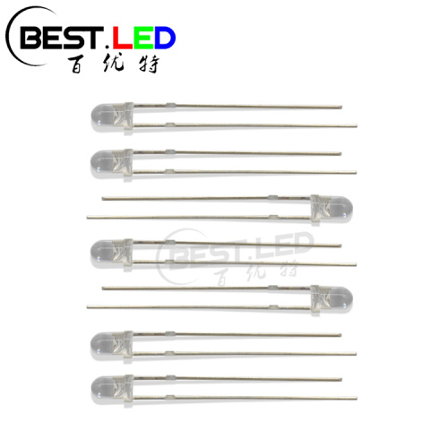 Super Bright 3mm Yellow LED 590nm Amber Clear