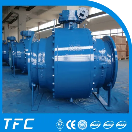 forged steel trunnion mounted 3pc ball valve
