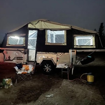 off-road pop up tent camper camping travel trailer