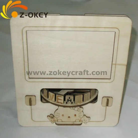 2016 Customize Fancy 3D wood puzzles for assembling a romantic music box