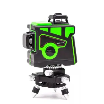 3D Green 12 Line Level - High Precision Strong Light 360 Degree Laser Level