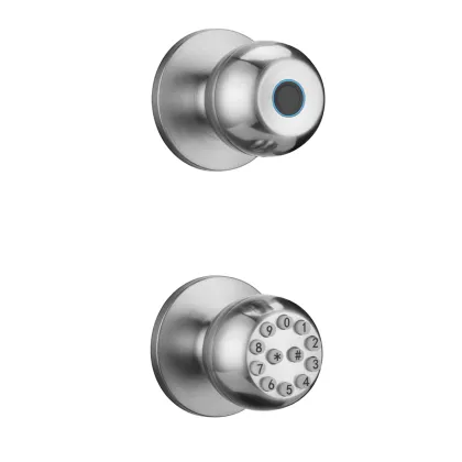 Smart Round Digital Knob Password Code Indoor Door