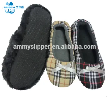 woman and girl cheap dotted fabric soft sole dance/balletshoes and slippers