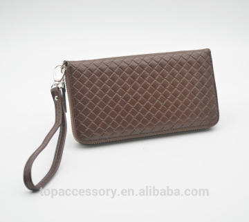 Fashion Simple Classic Style Genuine Cowhide Leather Purse For Woman Wholesale