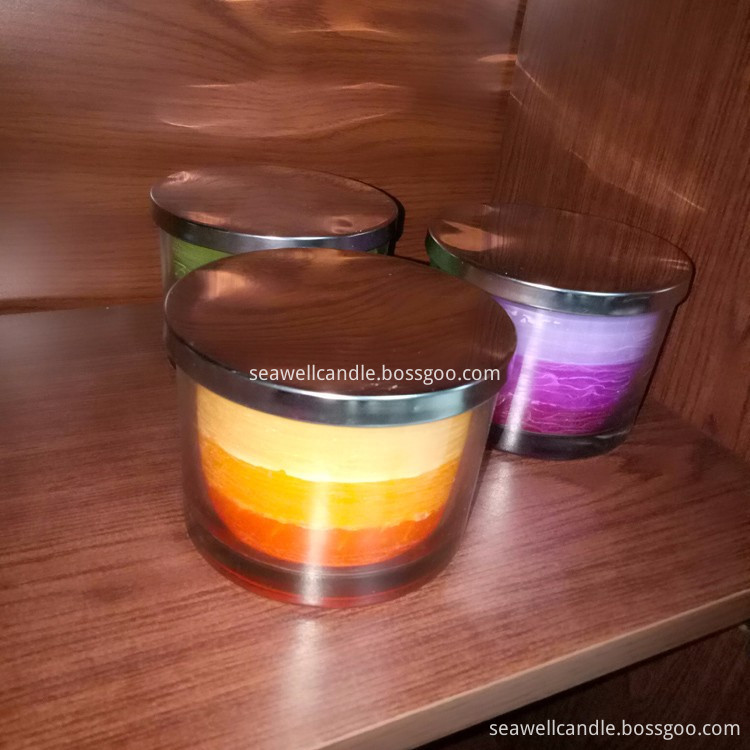 3 Wick Candles Same Color Shade Candles (4)