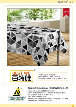 Best We Vinyl tablecloths with non woven backing