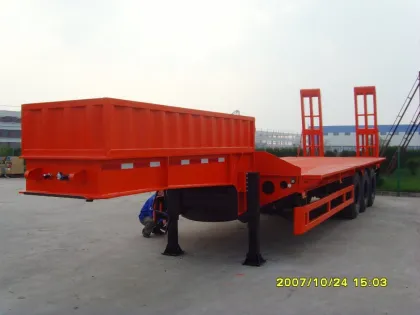 CIMC Loading Excavator Trailer Low Bed Trailer Truck