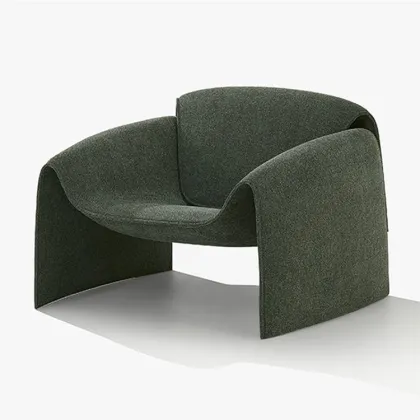 Creative designer wingback chair velvet living room chair