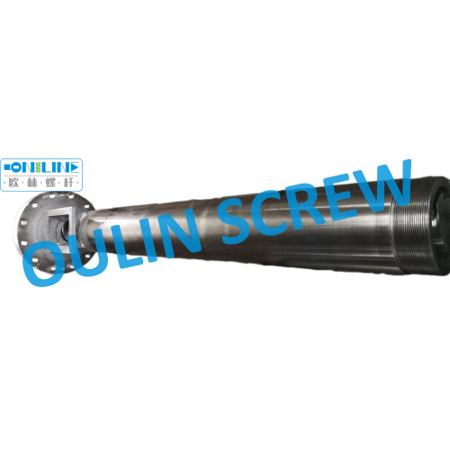 Two Stage Screw and Barrel for Crushed Printed Laminated Material