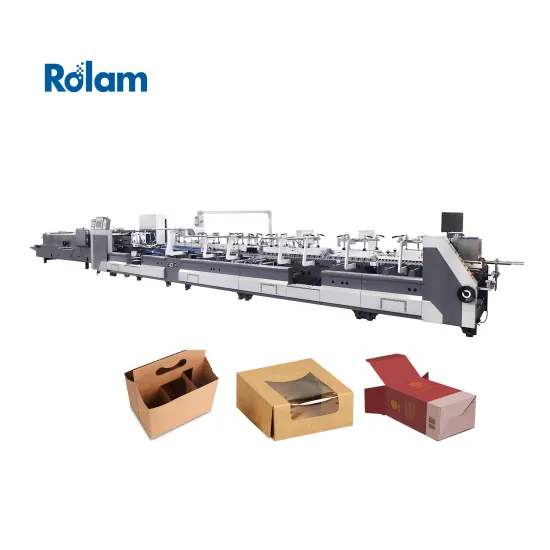 High Speed Cardboard Folder Gluer for 4-6 Corner Small Boxes