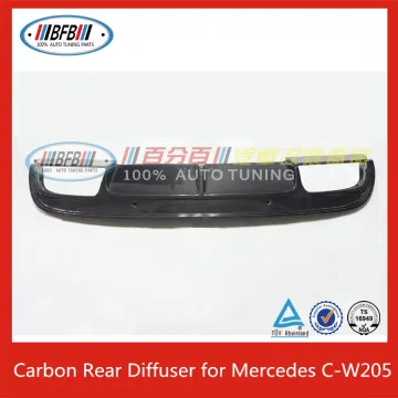 C-class 205 Carbon Rear Diffuser For Mercedes C180 C200 C250 C300L 2015