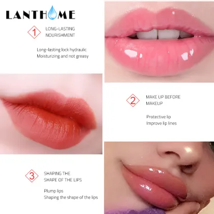 Natural Lip Serum: Full Lip Transparent Moisturizing Lip Gloss Oil
