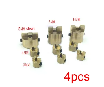 4 Pieces 3/4/5/6mm RC Boat Shaft Drive Dog Brass Propeller Crutch Fixing Mount Propeller Shaft Connectors For DIY RC Boat Model