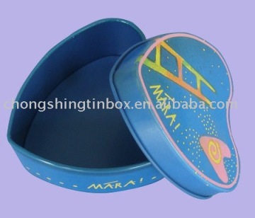 Heart Shape Candle Tin Box