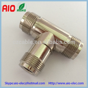 T tee three N female adaptor connector,N female to 2 N female adaptor RF connector