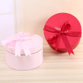 Custom Round Boxes Cardboard Box Ribbon