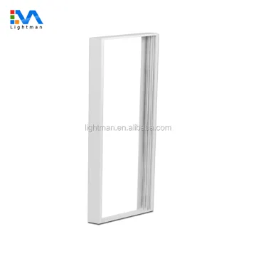 120x60 White Surface Mount Frame Kit with LED Ceiling Panel Light (595x1195)