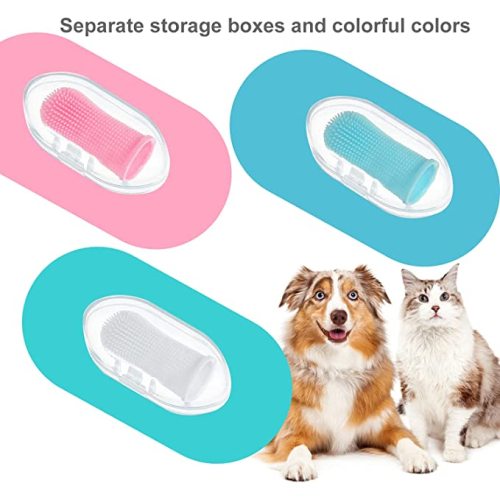 Silicone Dog Finger Toothbrush Soft Dog Finger Brush