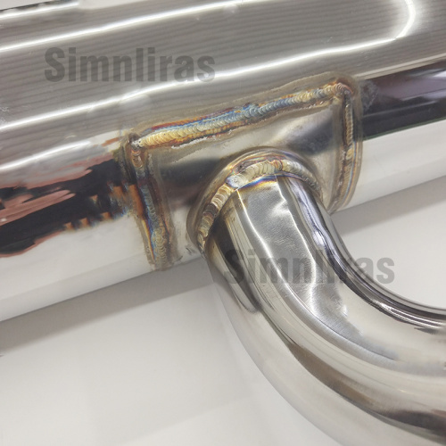 Poczwórny układ wydechowy Crosshair w kolorze czarnym matowym z silnikiem benzynowym/dieslem