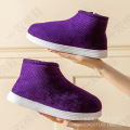 Winter thickened cotton shoes with velvet