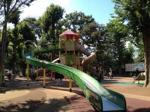 outdoor playground slide