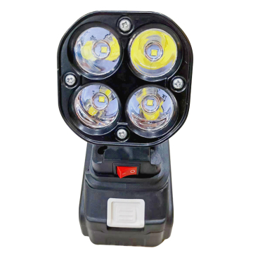 Portable Lithium Battery-Powered 4 Inch High Brightness 48W LED Lights for Outdoor Engineering