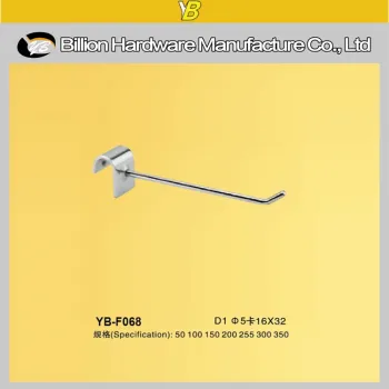 new product square pipe waterfall bar hook metal scan hook