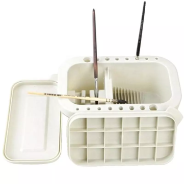 Multi-Function Paint Brush Washer with Palette and Holder for Kids & Artists