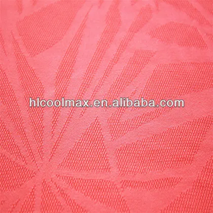 2014 new functional coolmax fabric jacquard knitted fabirc