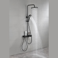 Ensemble de robinets de douche noire mat