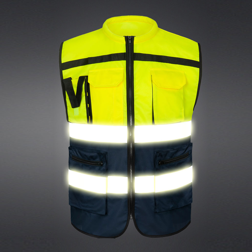 Ansi Class 3 Black Bottom Refore Safety Safecty Vest