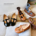 Mode läder barn baby barn skolklänning skor