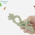Mainan Teether Bayi Silikon Bentuk Kepiting