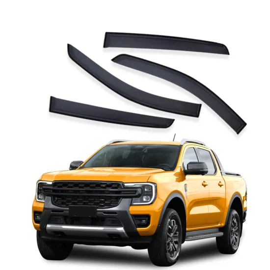 High Quality Black Acrylic Rain Guard for Ford RANGER - Hot Sale