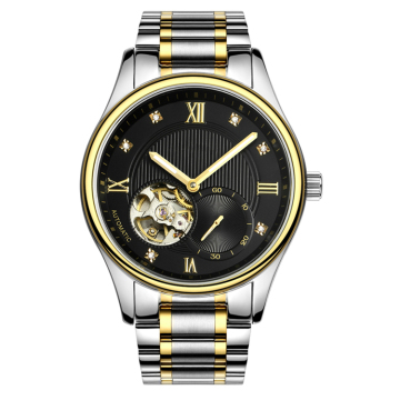 Luxury Crystals Skeleton Business Watch for Men