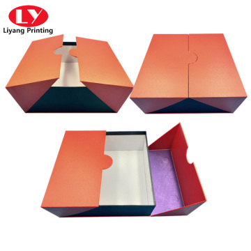 custom color shoe cardboad packaging box double door