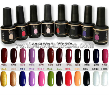 many colors black bottle 15ml nail art products soak off gel nail polish