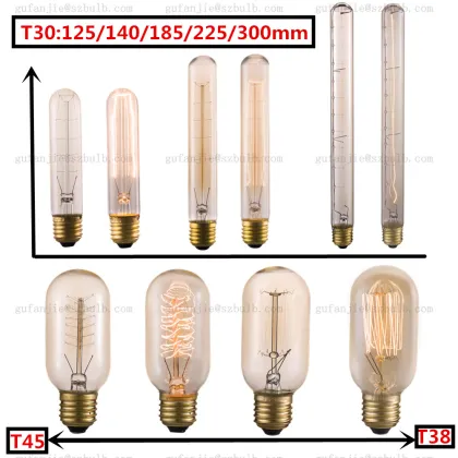 Vintage Edison Bulbs: 25W-60W Retro Decorative Incandescent Lamps